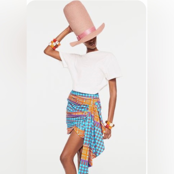 Desigual X Stella Jean tall pink hat - Picture 5 of 8